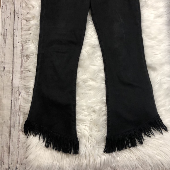 Frame Le Crop Mini Boot Shredded Fox Park Jeans - Picture 12 of 16